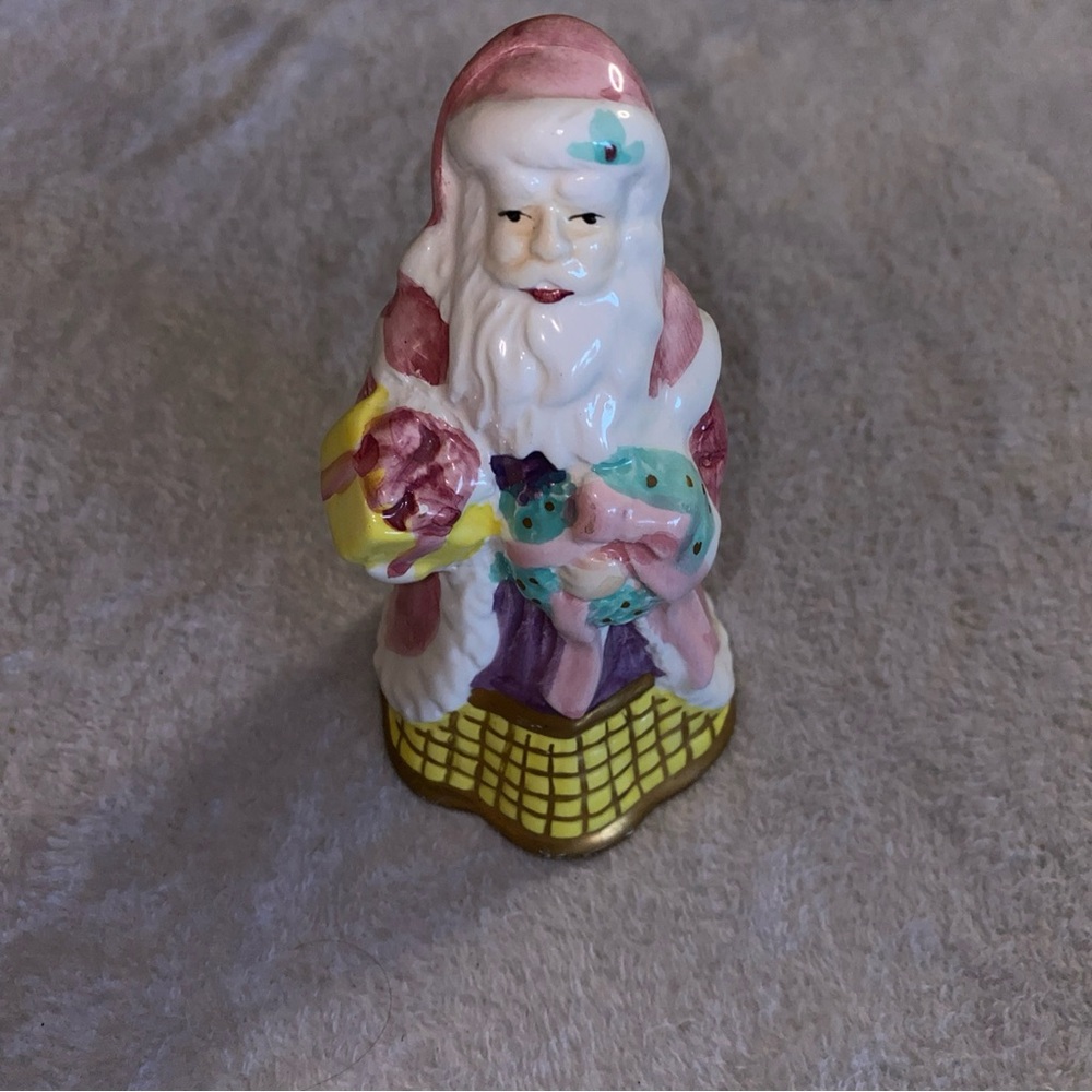Unbranded Christmas Santa Claus Bell Decor Holiday Festive Ceramic December Fun